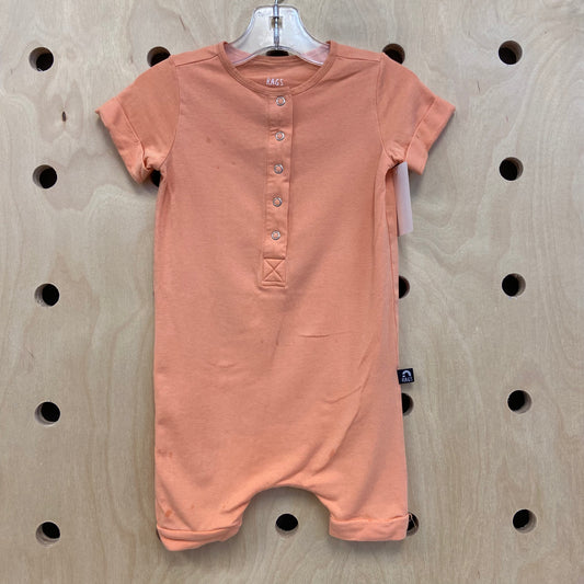 Coral Shorty Romper