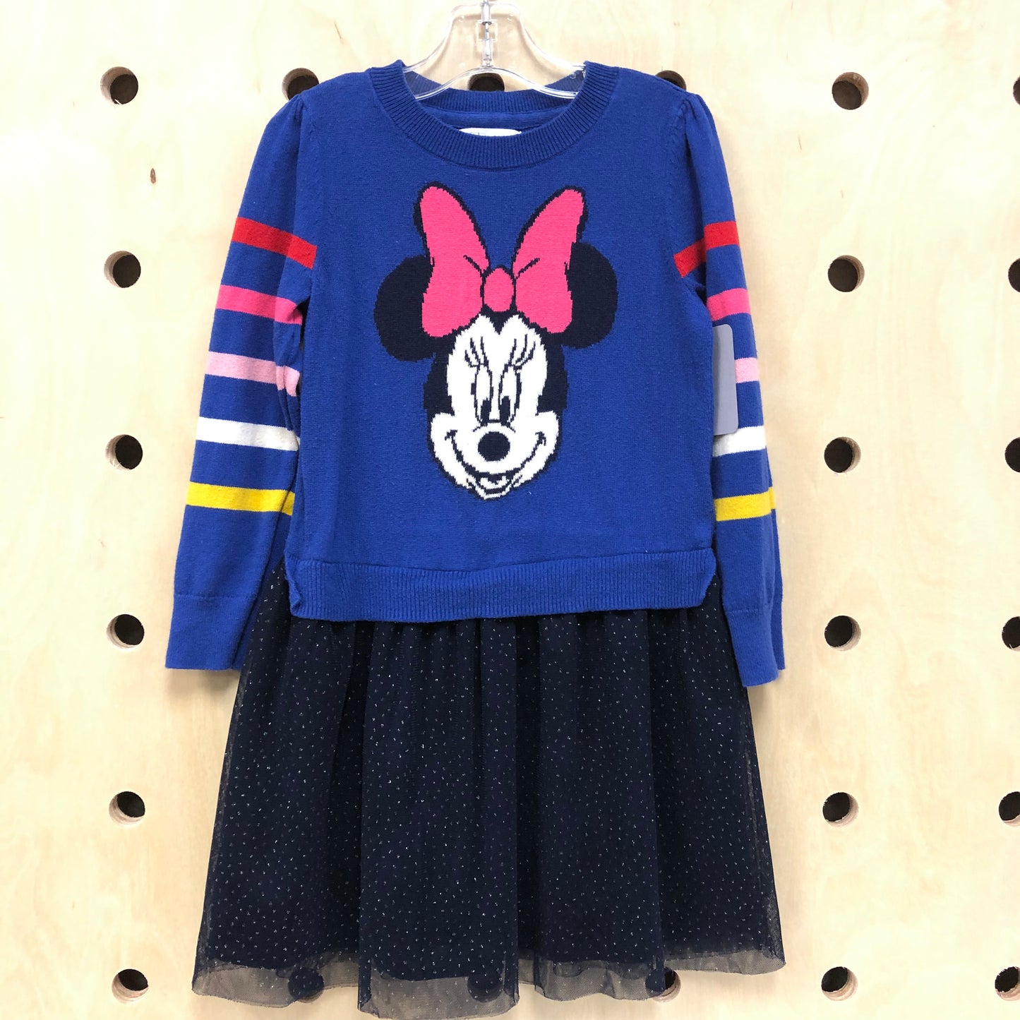 Blue Knit Tulle Minnie Dress