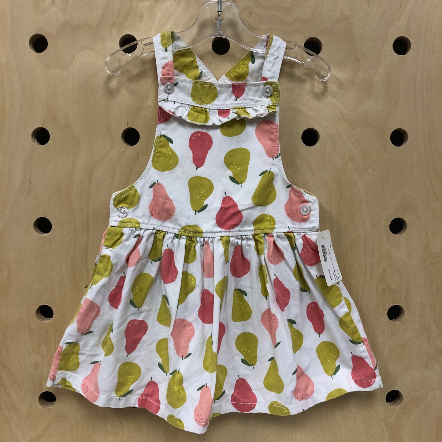 White Pears Overall Dress