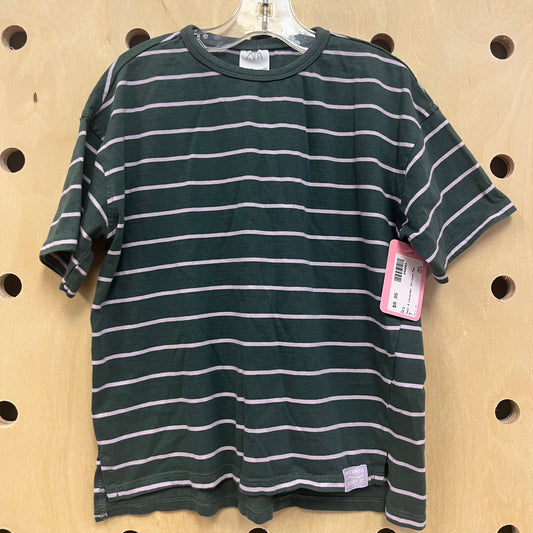 Teal & Lavender Striped Top
