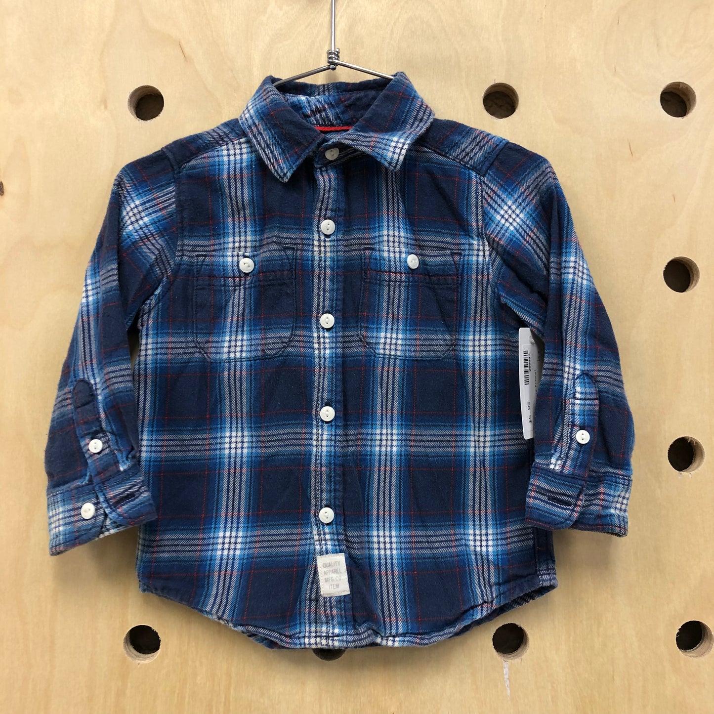 Blue+Red Plaid Flannel