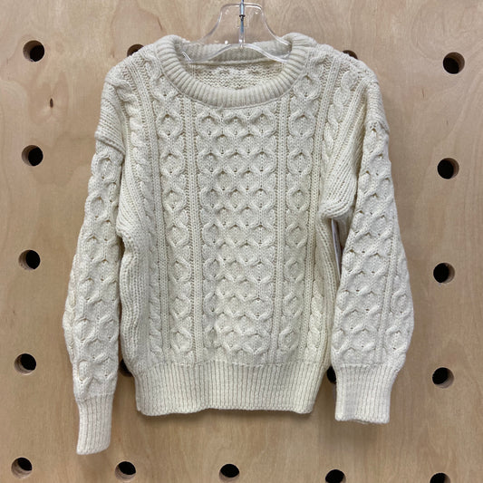 Cream Cable Knit Sweater
