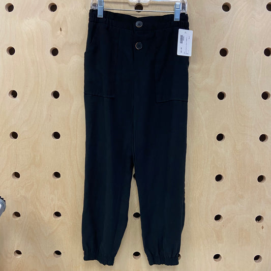 Black Elastic Waist Joggers