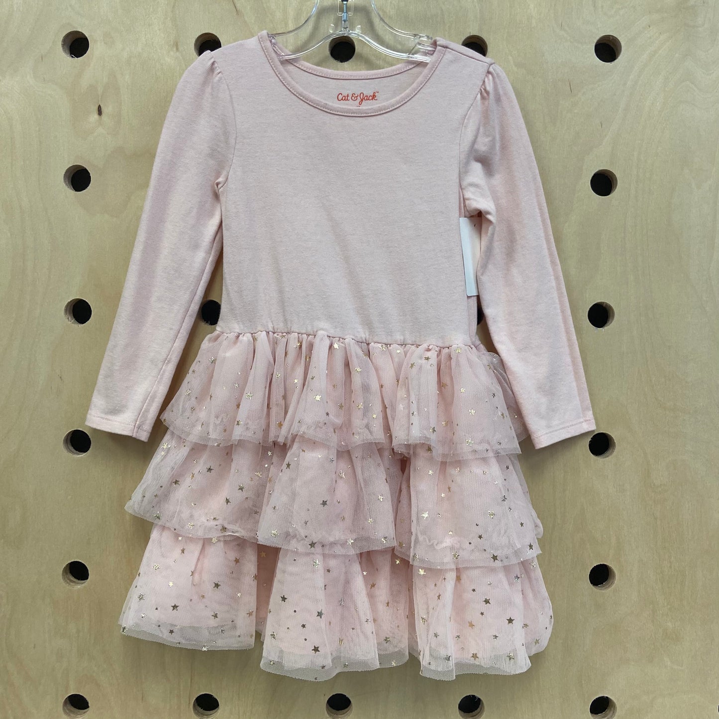 Pink Ruffle Tulle Stars Dress