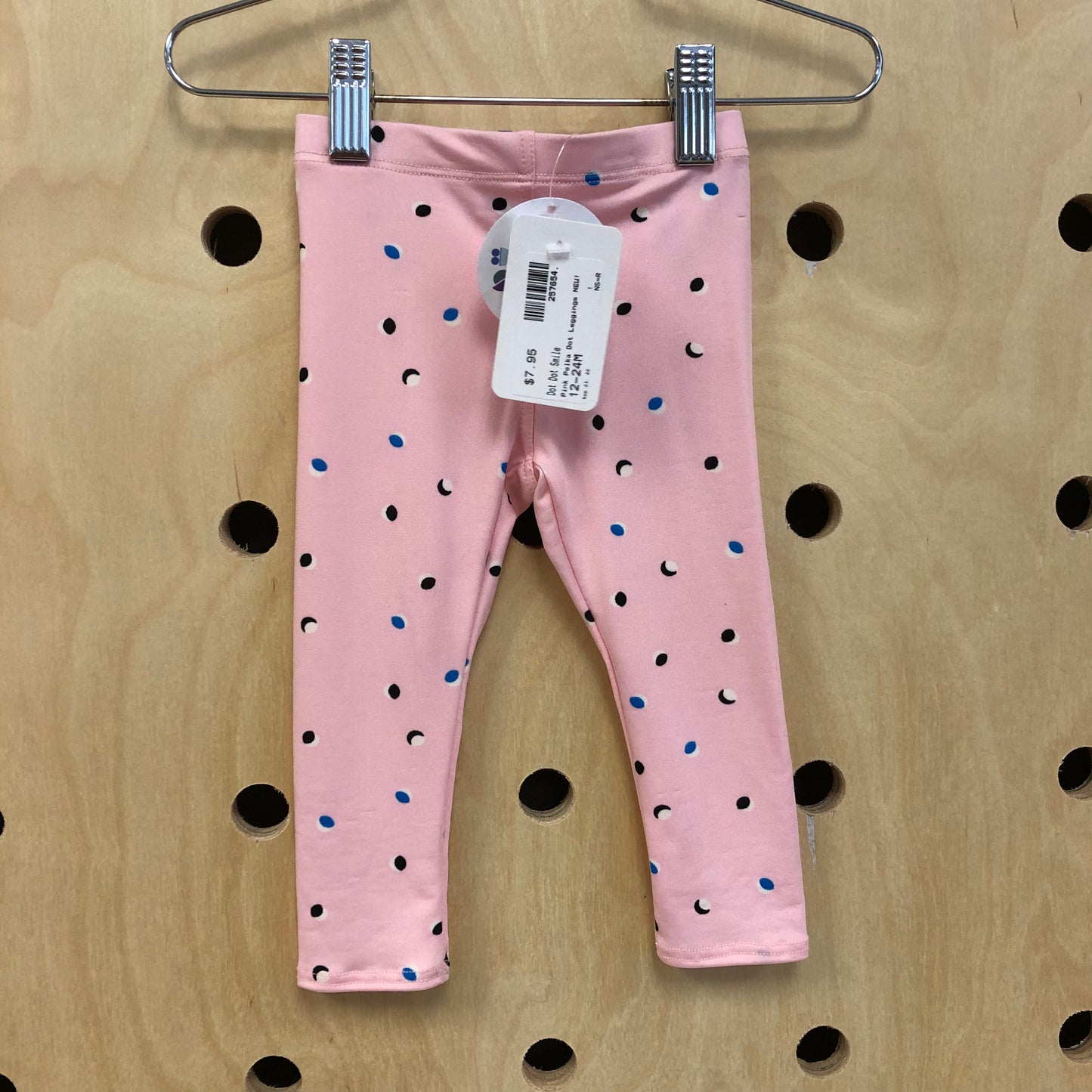 Pink Polka Dot Leggings NEW!