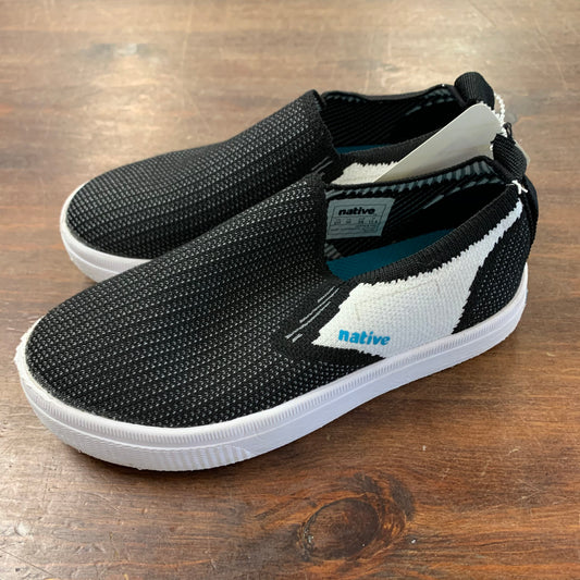 Black Mesh Slip Ons