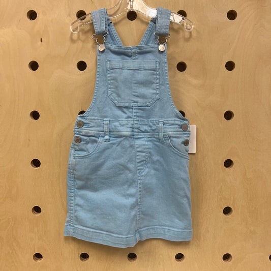 Baby Blue Denim Overall Dress