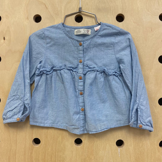 Blue Chambray Top