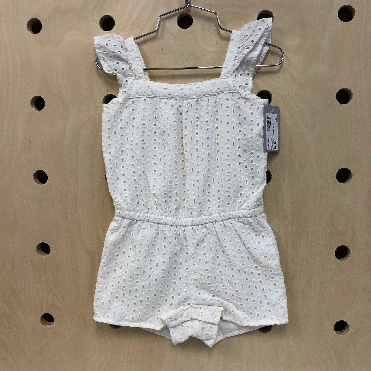 White Eyelet Romper NEW!