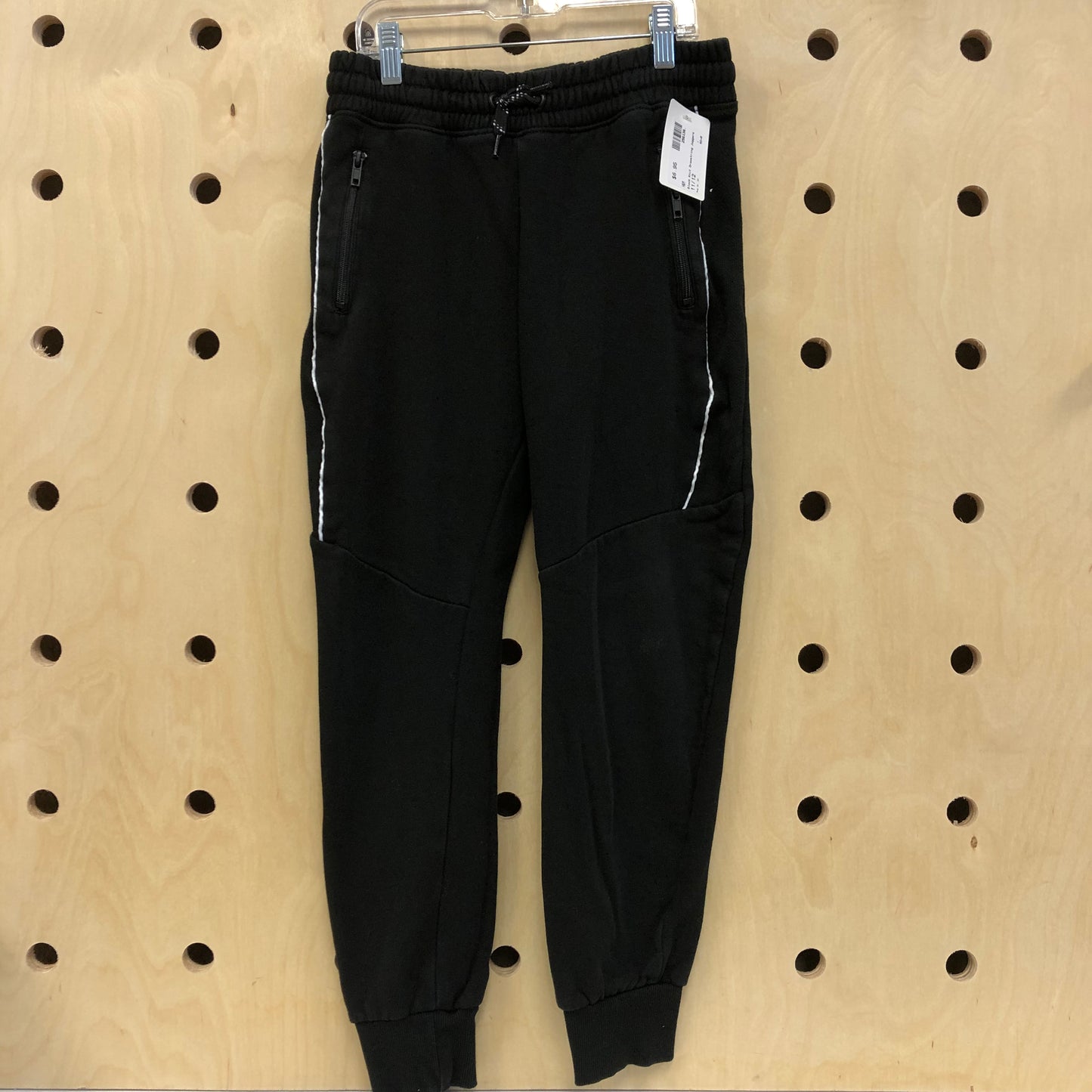 Black Knit Drawstring Joggers