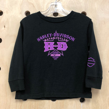 Black Harley LS Tee