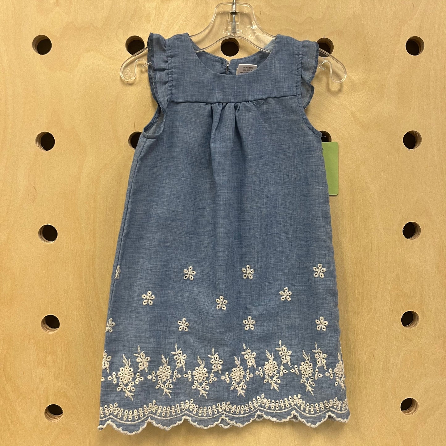 Chambray Eyelet Dress