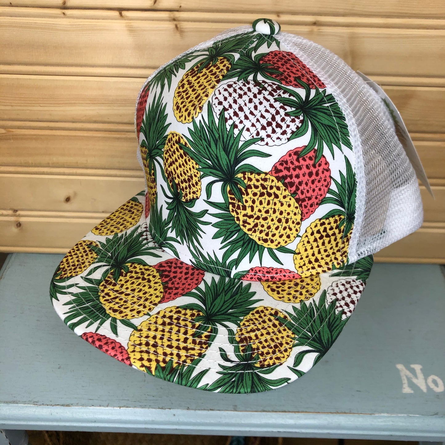 White Pineapple Trucker Hat
