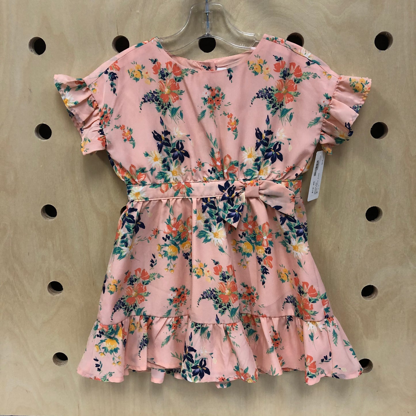 Peach Floral Dress