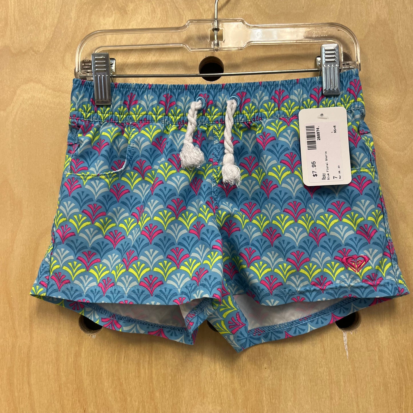 Blue Floral Shorts