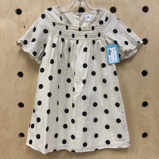 Cream + Black Polka Dot Dress