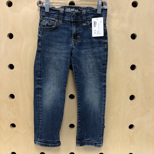 Dark Wash Straight Denim