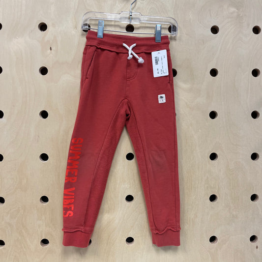 "Summer Vibes" Coral Joggers