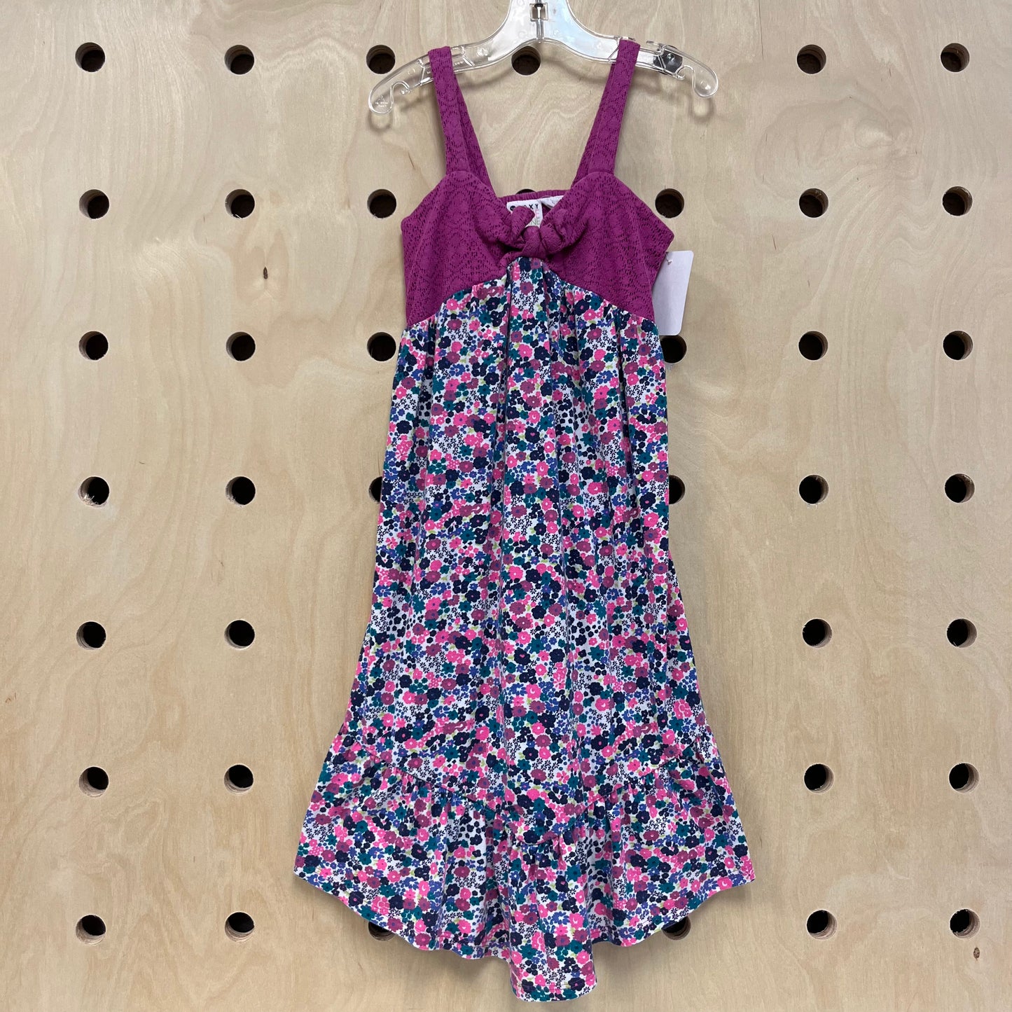 Lavendar Floral/Lace Maxi Dres