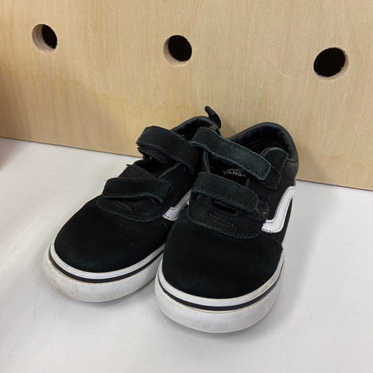 Black + White Velcro Shoes