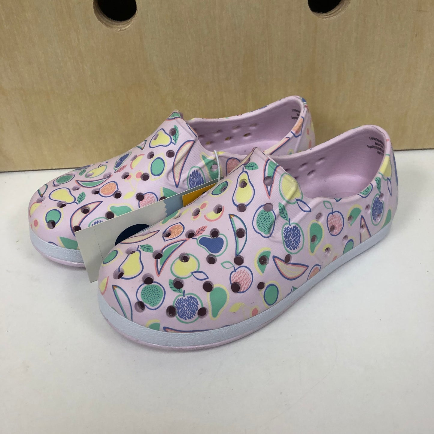 Pink Fruit Slip Ons