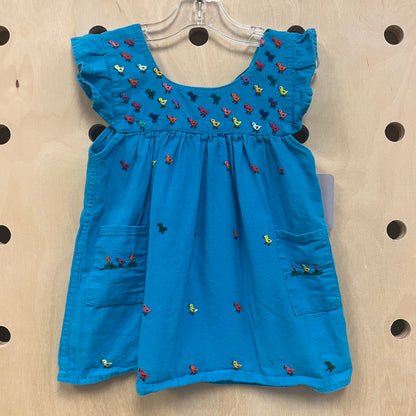 Blue Bird Pocket Top