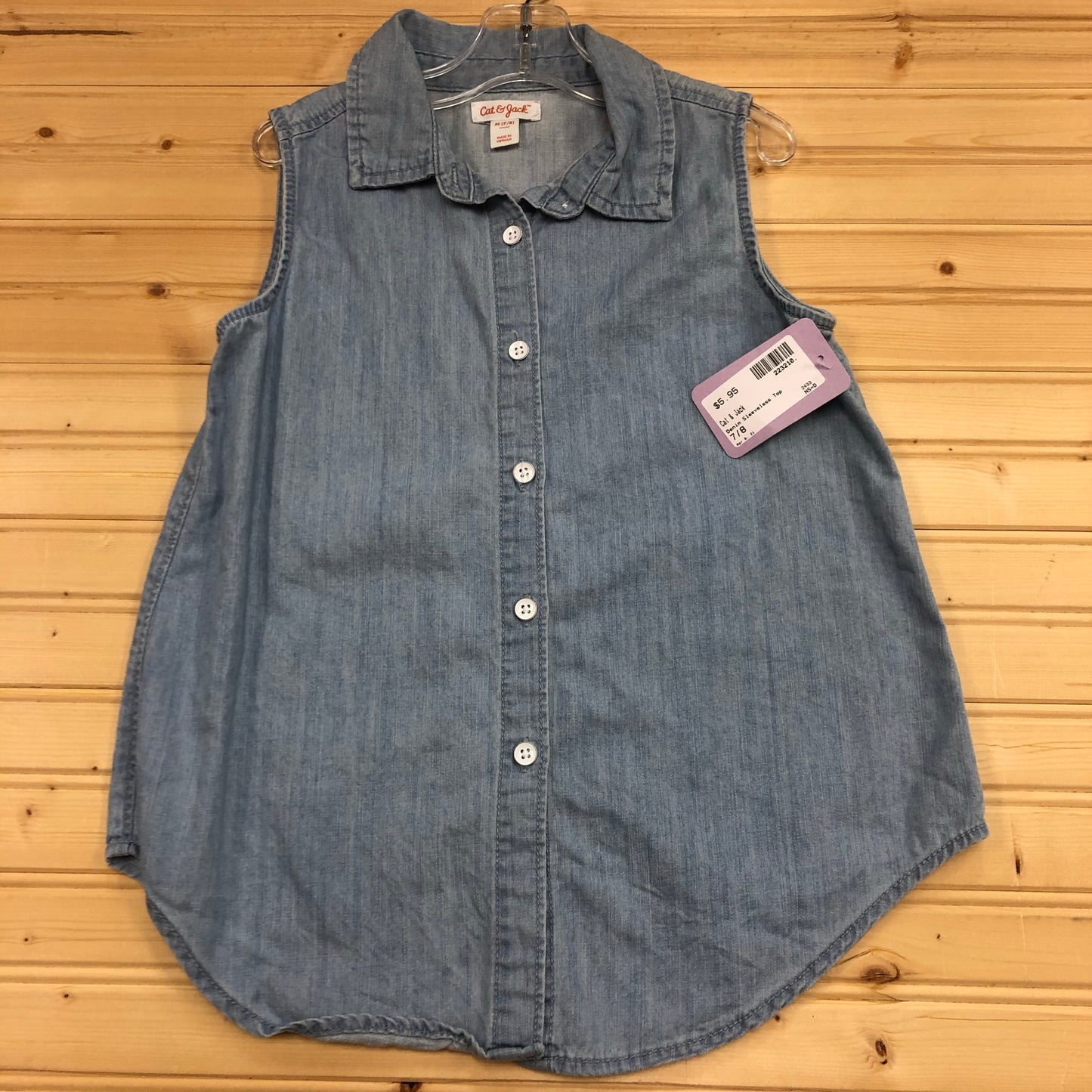 Denim Sleeveless Top