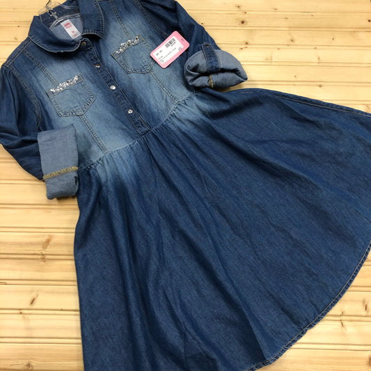 Denim Bling Pocket Dress