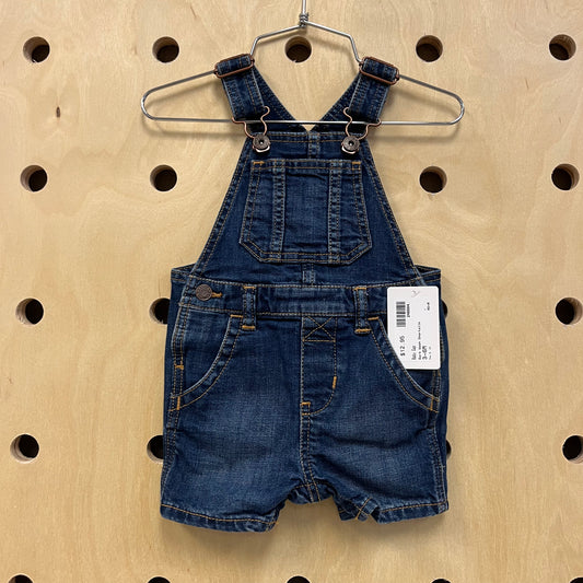 Dark Wash Shortalls