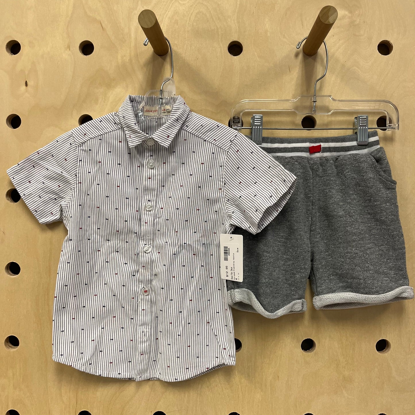 Striped Fish+Grey Outfit