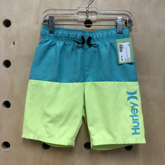 Blue & Green Swim Trunks