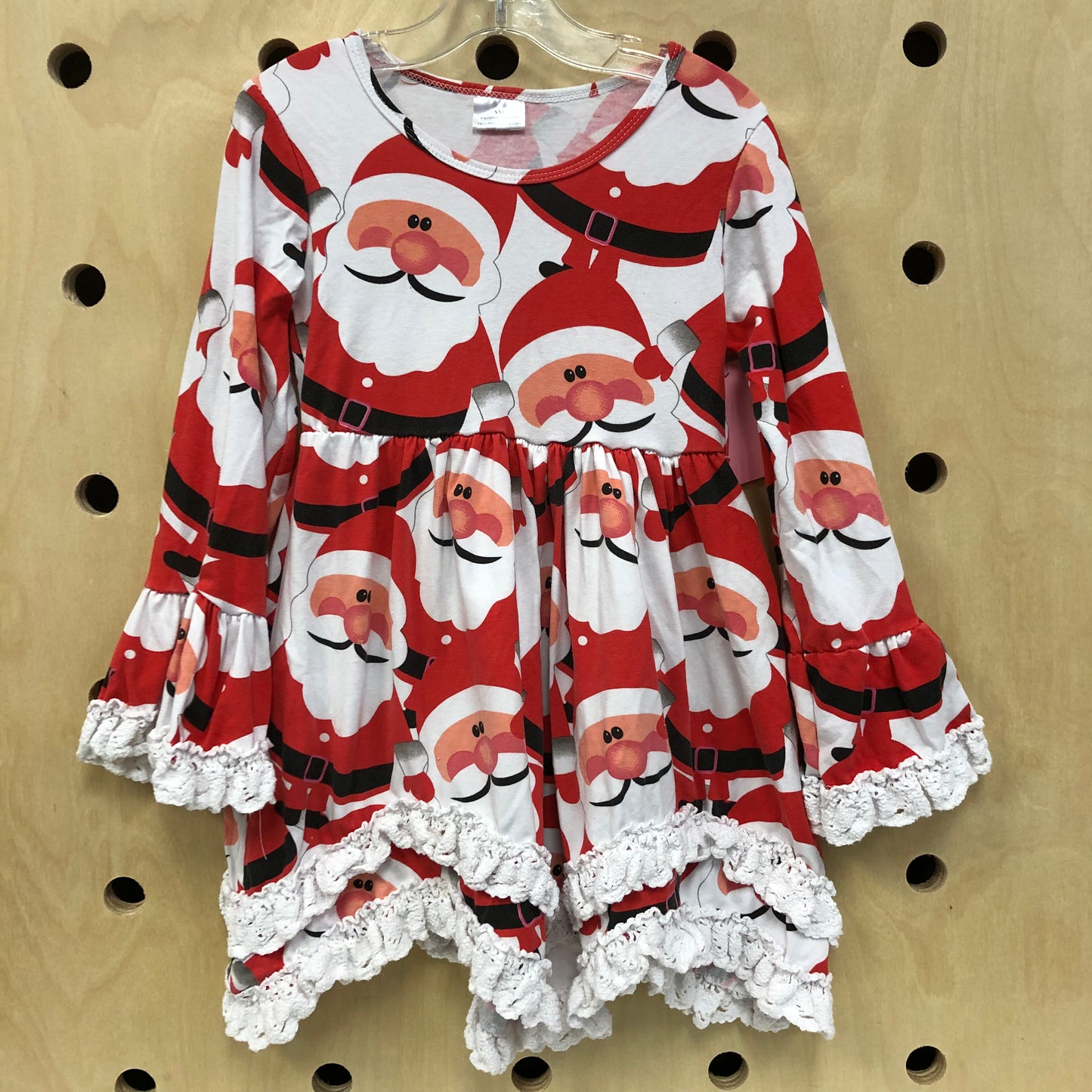 Santa Dress w/ Lace Trim