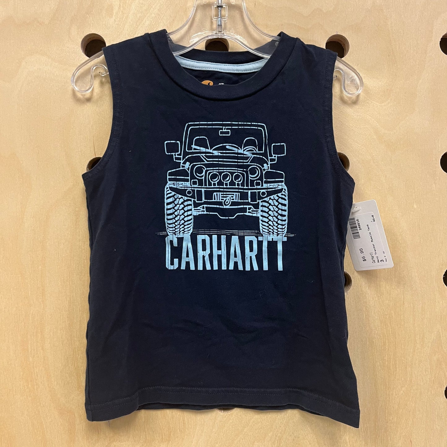 Navy Jeep Muscle Tank