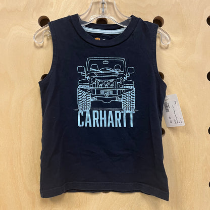 Navy Jeep Muscle Tank