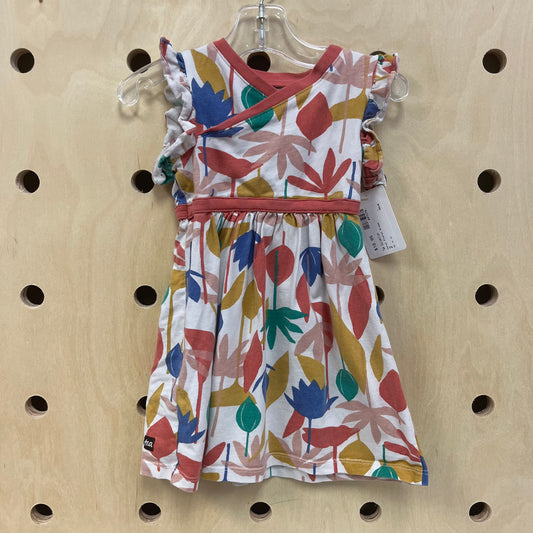 Coral Floral Dress