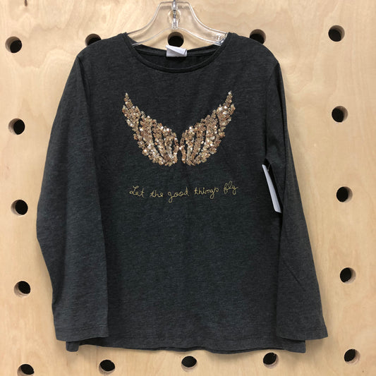 Grey & Gold Let Good Things Fly Shirt