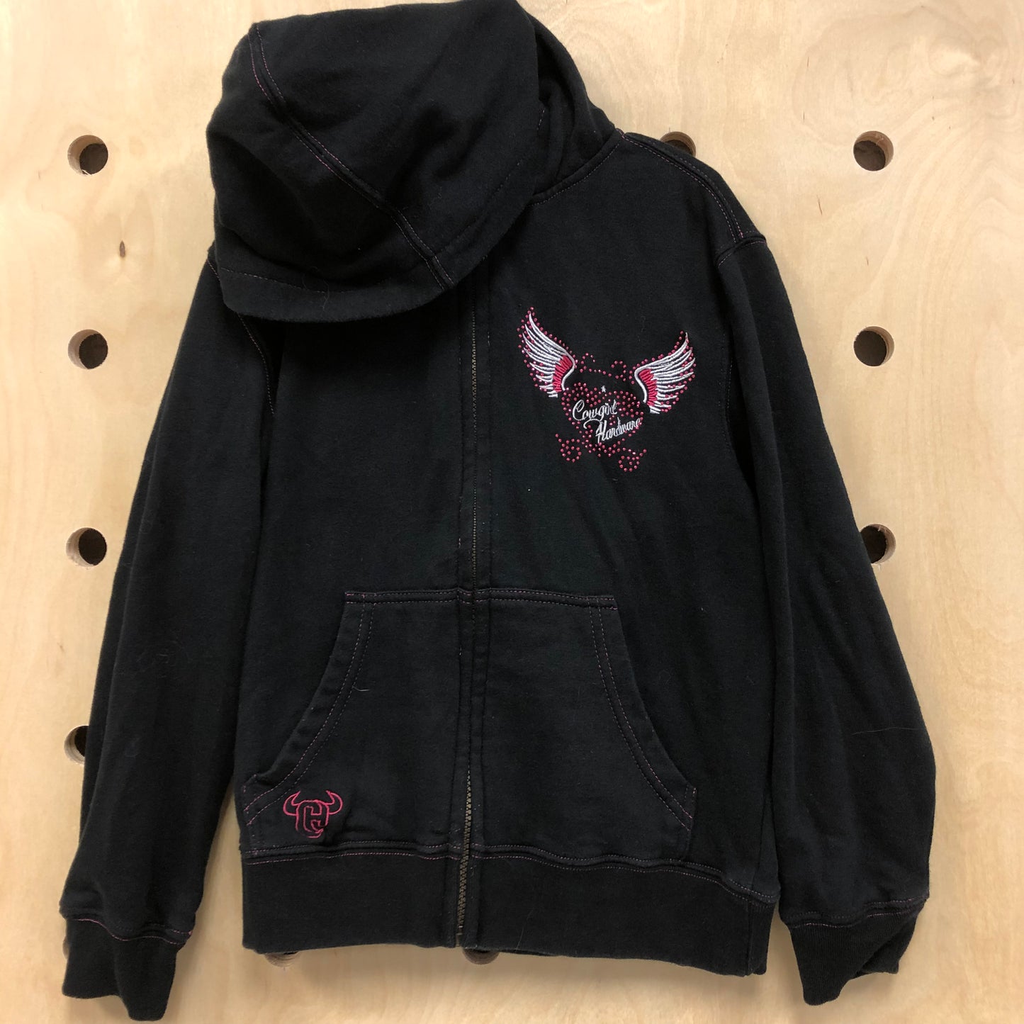 Black Bling Zip Hoodie