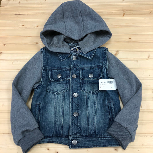 Denim Jacket-Removable Hood