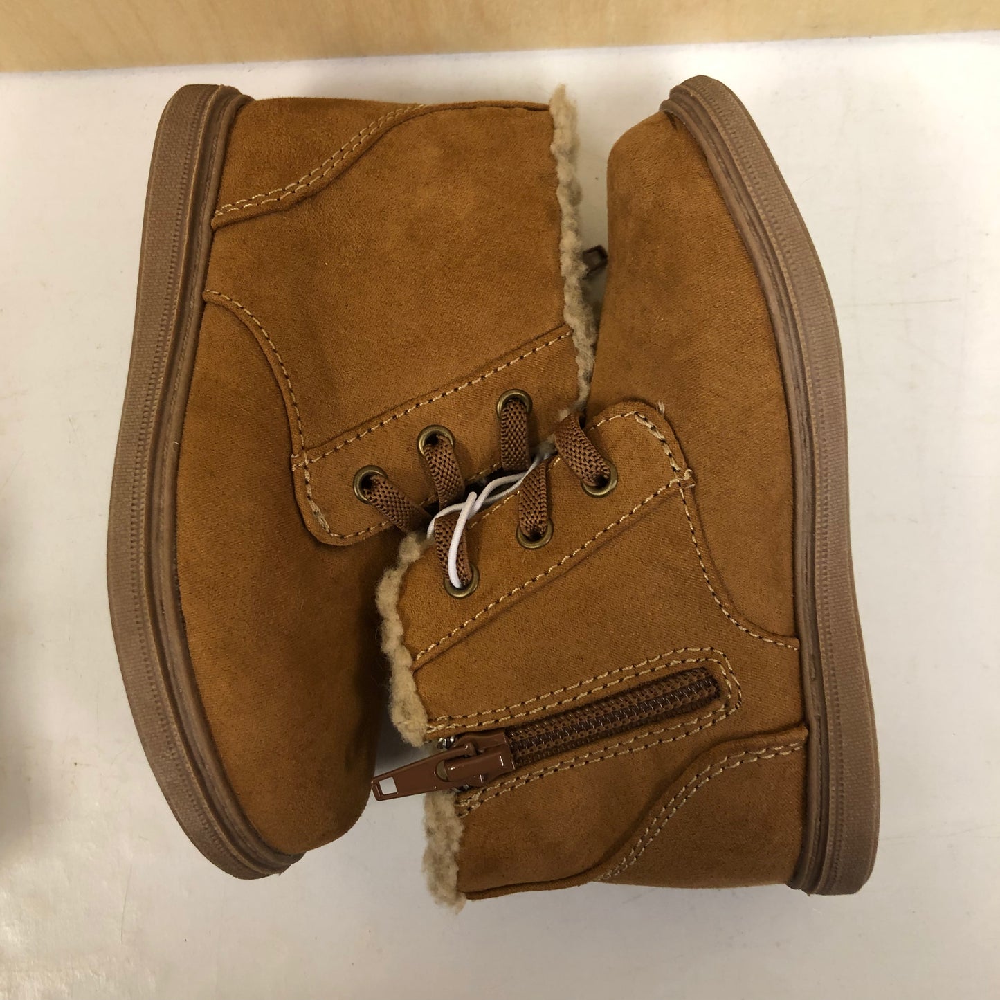 Chestnut Faux Fur Hi Tops NEW!