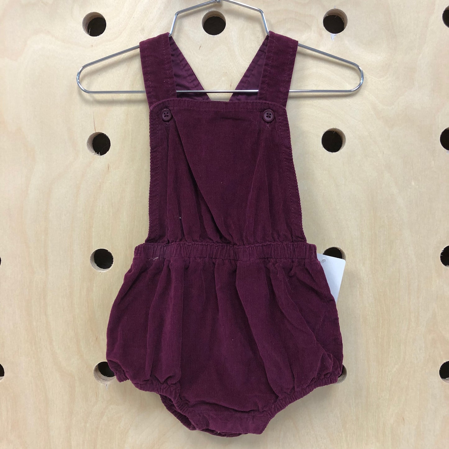 Plum Ribbed Romper