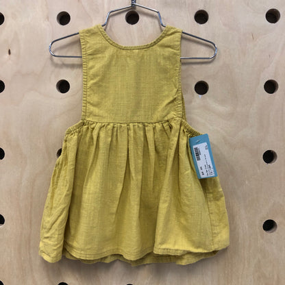 Yellow Pinafore Dress