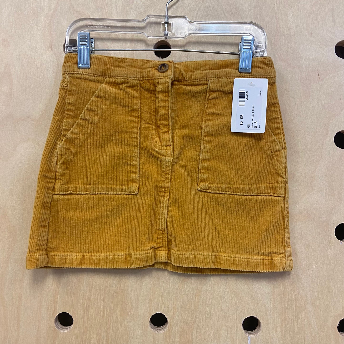 Mustard Cord Skirt