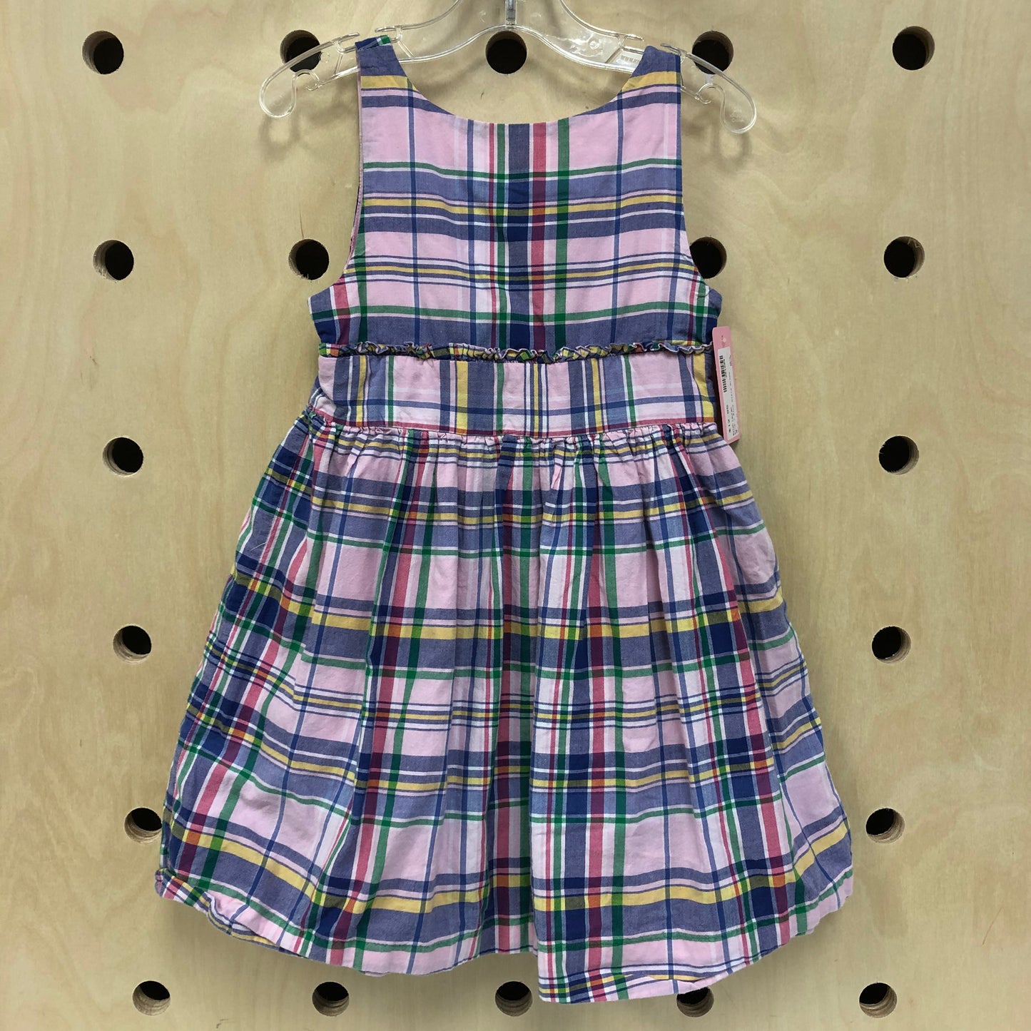 Pink + Blue Plaid Dress