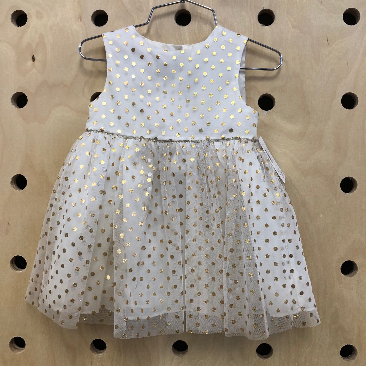 Gold Polka Dot Tulle Dress