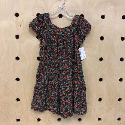 Charcoal Floral Dress