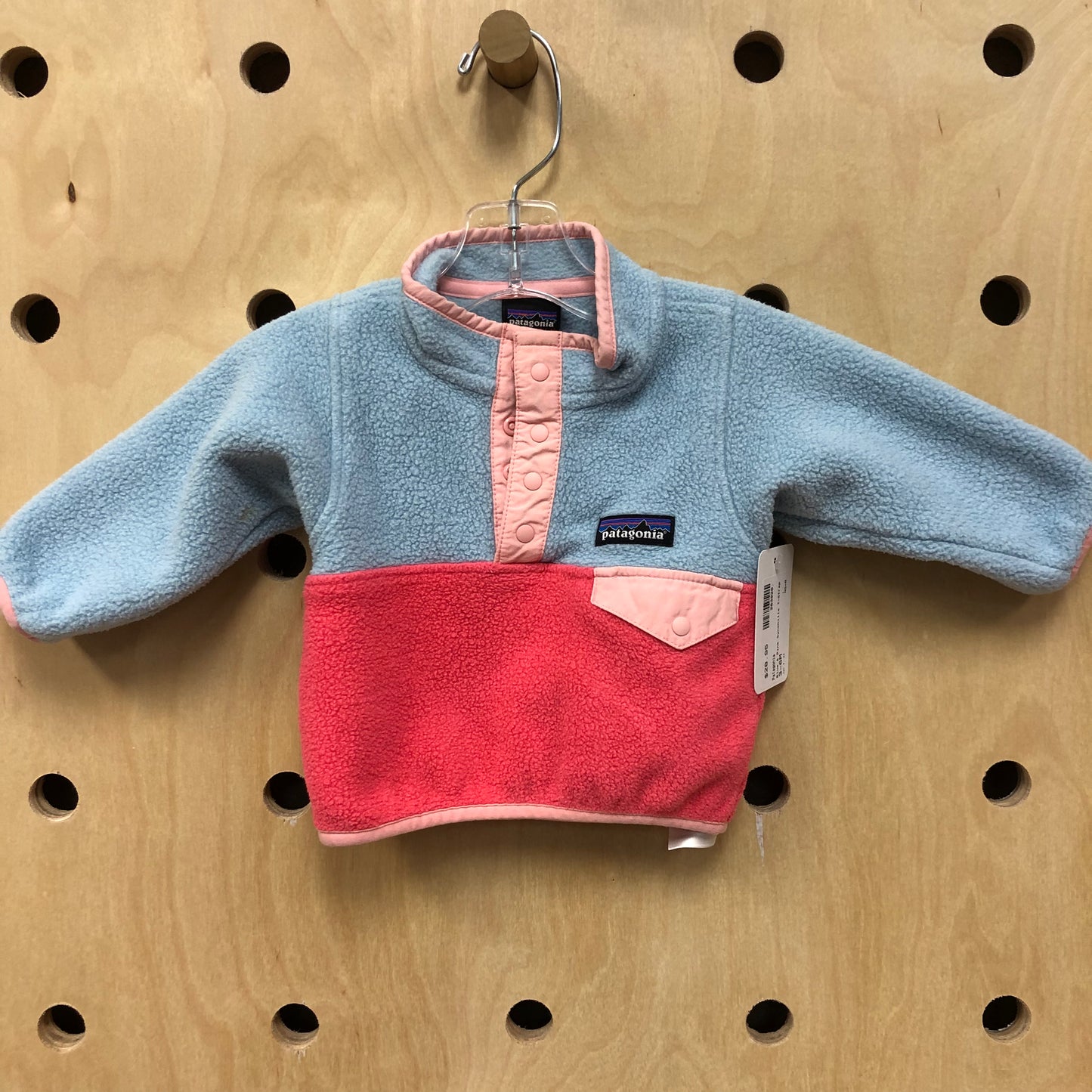 Blue & Pink Synchilla T-Strap