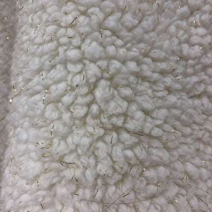 White Fluffy 1/4 Zip Pullover