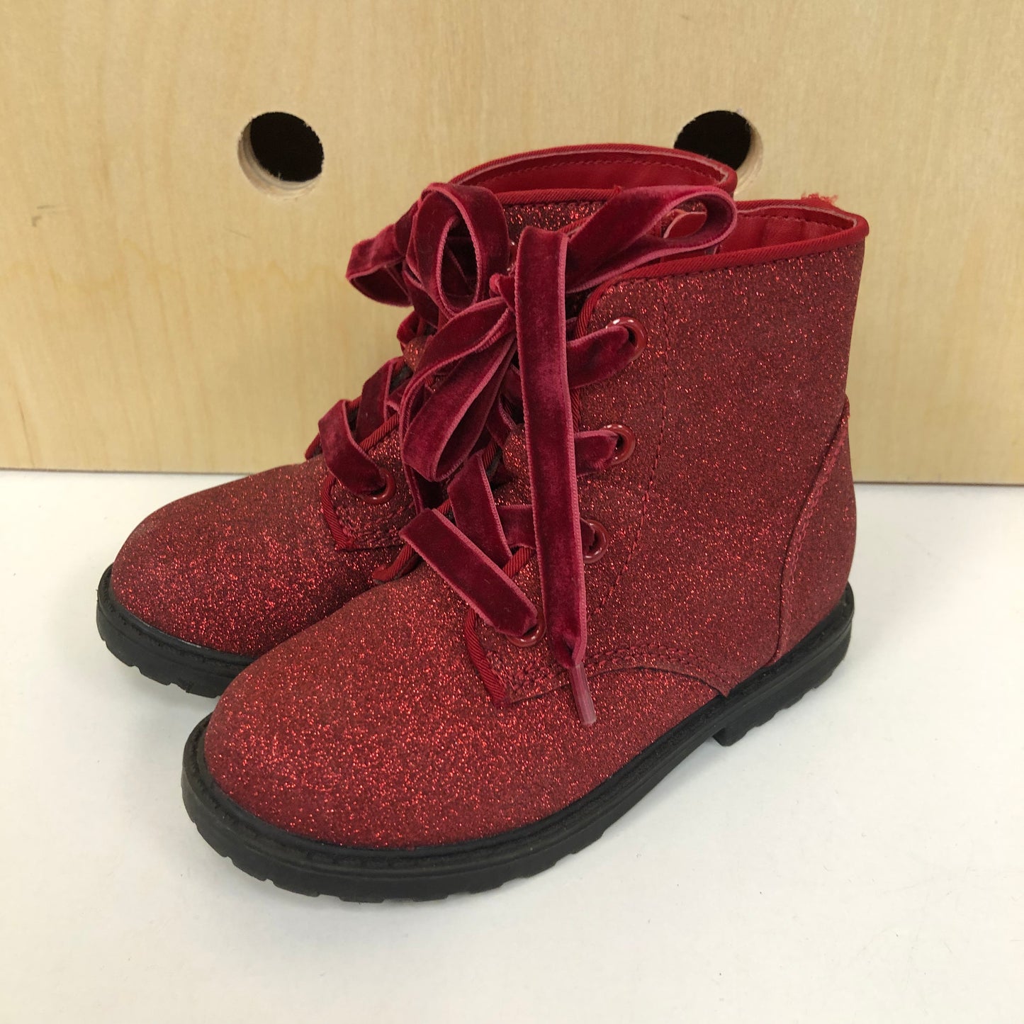 Red Glitter Boots