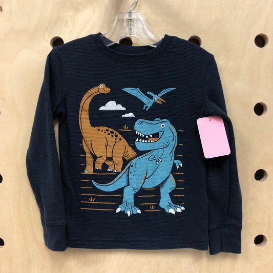 Navy Dino Thermal Shirt