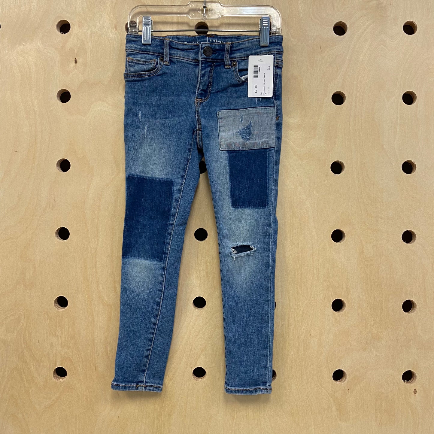 Patchwork Skinny Denim